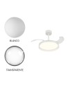 GLASS FAN * PLAFÓN / VENTILADOR 44 CM - BLANCO-TRANSPARENTE